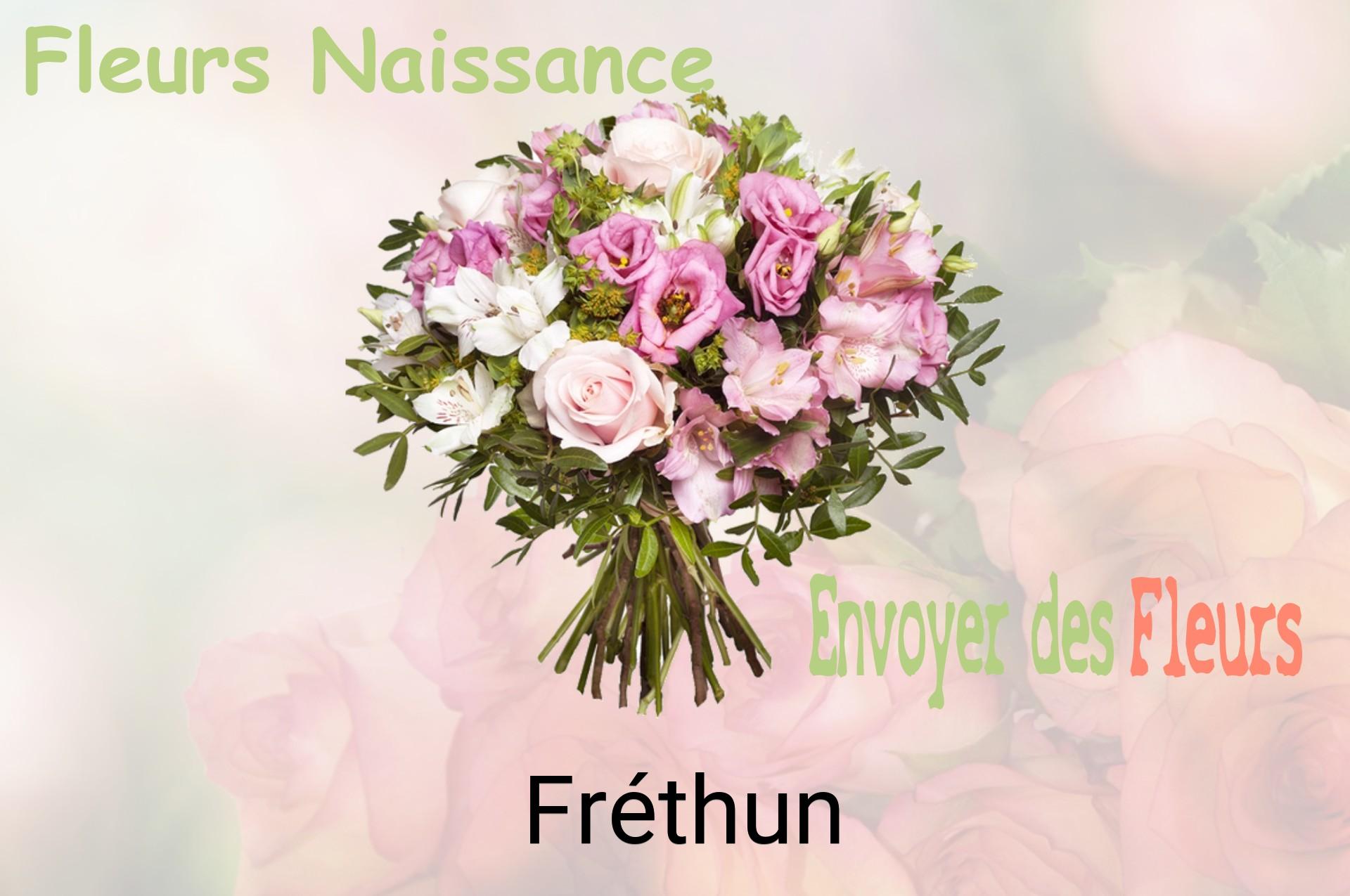 Bouquet de fleurs de naissance livré à Fréthun